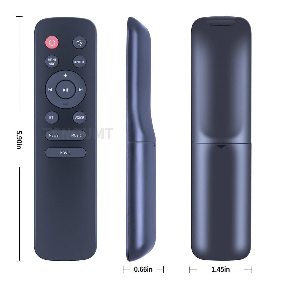 Image of Compatible Remote Control for JBL Cinema SB190 2.1 380W Sound Bar System /Home Theater (Please Match The Image with Your Old Remote)