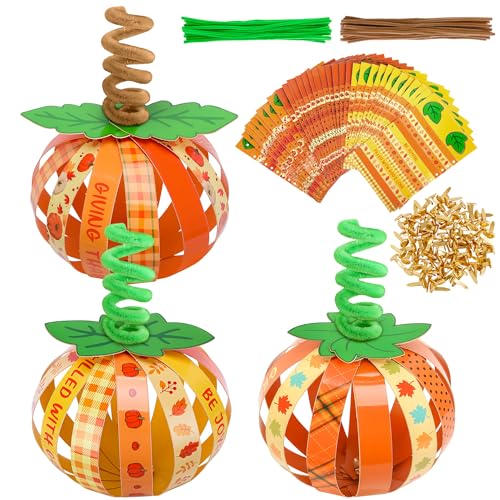 Citrouilles en papier Halloween Tlswshsy lot de 45 pièces pour loisirs créatifs d'automne