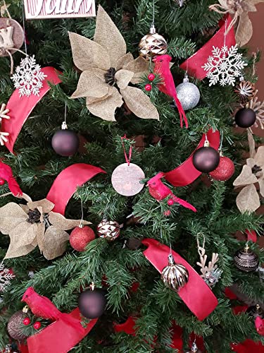 Alanano 12 Pcs Cardinals Clip-On Pine Branche Ornaments Cardinal Memorial Ornament Red Velvet Feathered Artificial Birds Designs On Christmas Tree Garden Lawn Wreath Craft Decorations,12 Pack #TOP6