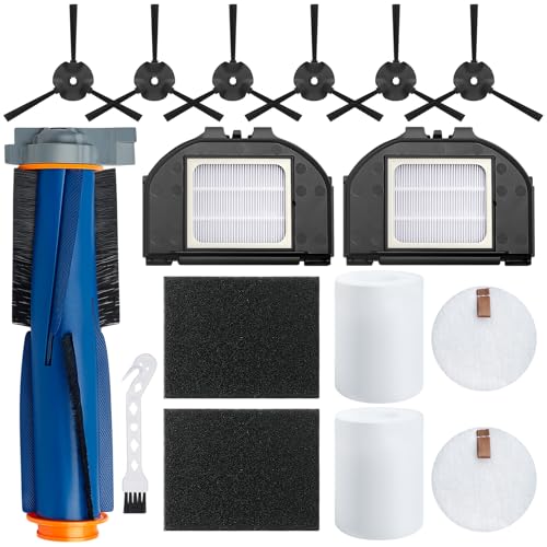 Bluevisk RV2310AE Replacement Parts for Shark RV2310AE AV2310AE RV2320S RV2300S Matrix UR2360S UR2350AE Robot Vacuum Cleaner 1 Brush Roller, 2 HEPA, 2 White Foam, 2 Black Foam, 6 Side Brushes
