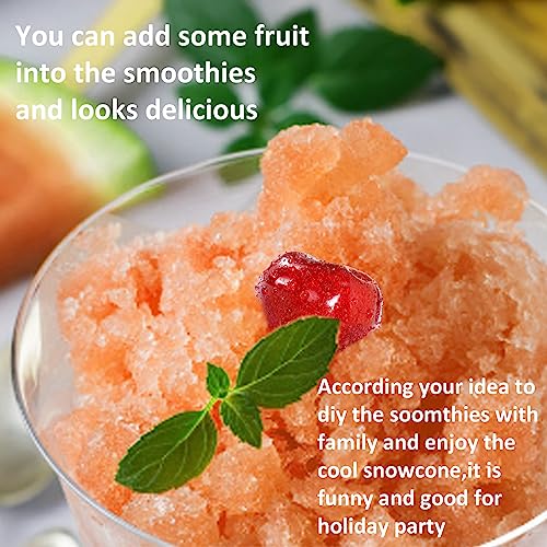 Mokero Shave Ice Machine Slushie Maker Dash Shaved Snow Cone Machines Rechargeable Electric Ice Cream Crusher Maker For Home Outdoor Party thumb #5