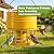KOL Wild Bird Feeder, 8-10LBS Large Capacity Outdoor Hanging Feeder with 32 Access Holes, Locking Top Helps Reduce Squirrel Stealing, Easy to Clean, Attracts Cardinals Finches (Earthy Yellow)