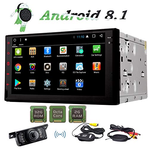 Android 8.1 Car GPS Navigation Double Din Car Stereo Octa Core 2 Din