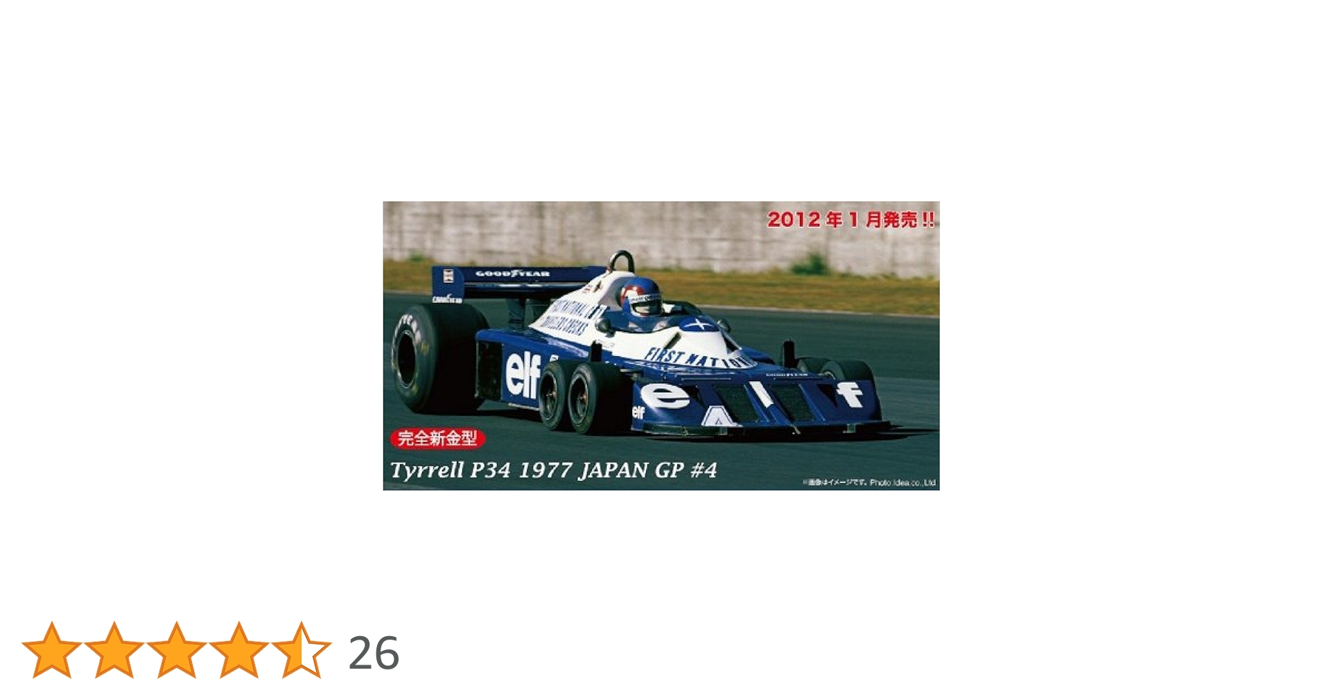 初版品 フジミ 1/20 タイレルP34/2 ドゥパイエ車 1977年 日本GP フジミ 1/20 タイレルP34 1977年型 日本GP完成 | ブログ川原模型