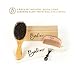 Boar Bristle Hair Brush Natural | Hair Brushes For Women Mens Hair Brush | Round Bamboo Wooden Paddle Hairbrush | Comb Set For Curly Wet or Dry Hair Detangling | Fine Normal Hair