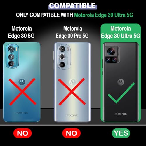 Image of Back Cover for Motorola Edge 30 Ultra 5G | Full Camera Protection | Premium Liquid Silicon Case | Flexible Bumper Case for Motorola Edge 30 Ultra 5G (Red)