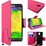 ebestStar   Coque Compatible avec Samsung Galaxy Note 3 Lite SM N7505 Etui PU Cuir Housse Portefeuille Porte Cartes Support Stand + Mini Stylet, Rose [Appareil: 148.4 x 77.4 x 8.6mm 5.5'']