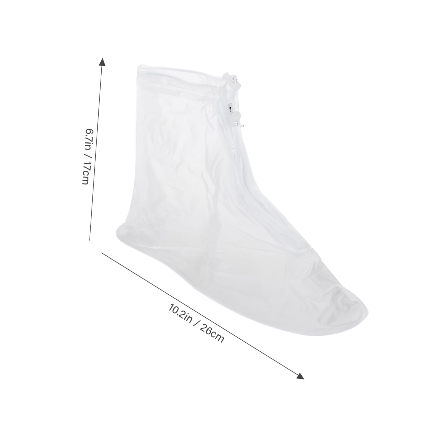 KICHOUSE 2 Pairs Waterproof Overshoes Rain Shoe Covers No- Shoe Protectors Reusable Shoe Covers Raining Shoe Covers Shoe Covers for Rain Adult Shoes Cover Silicone Shoes Case