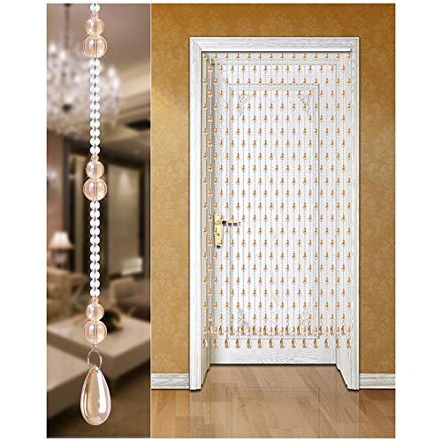 Rideaux de perles de porte en cristal pour cloison de salon et chambre - 2