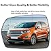 LOIYLLEN Driver Side Mirror Replacement for Ford Edge 2015 2016 2017 2018 2019 - Left Side Mirror Glass, Rear View Mirrors Glass with Power Heated & Blind Spot