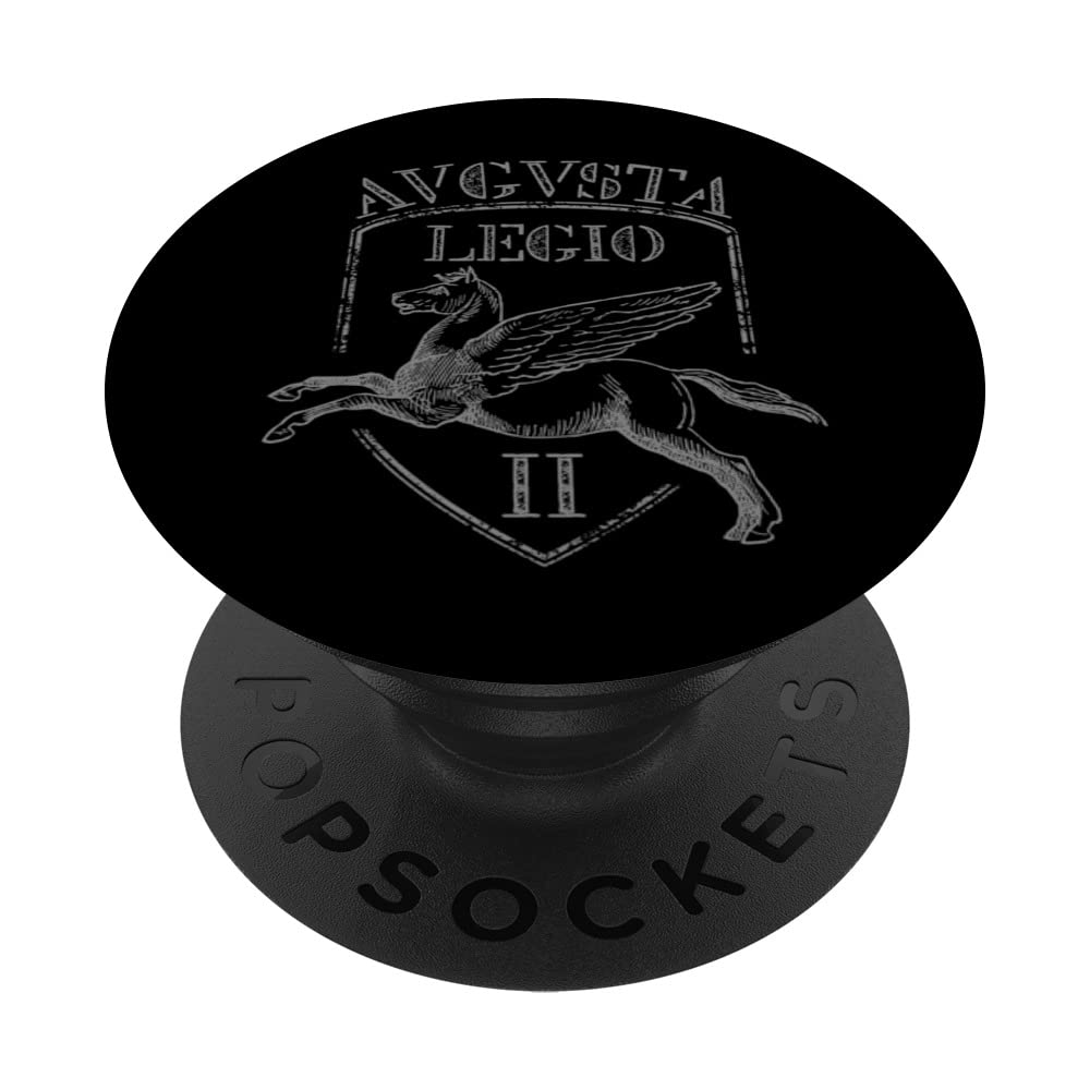 Legio II Augusta Roman Legion Empire Pedites Legionary PopSockets Swappable PopGrip, Black