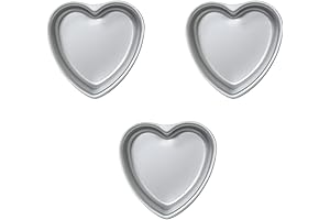 6 Inch Aluminium Heart Shaped Cake Tin Set for Weddings