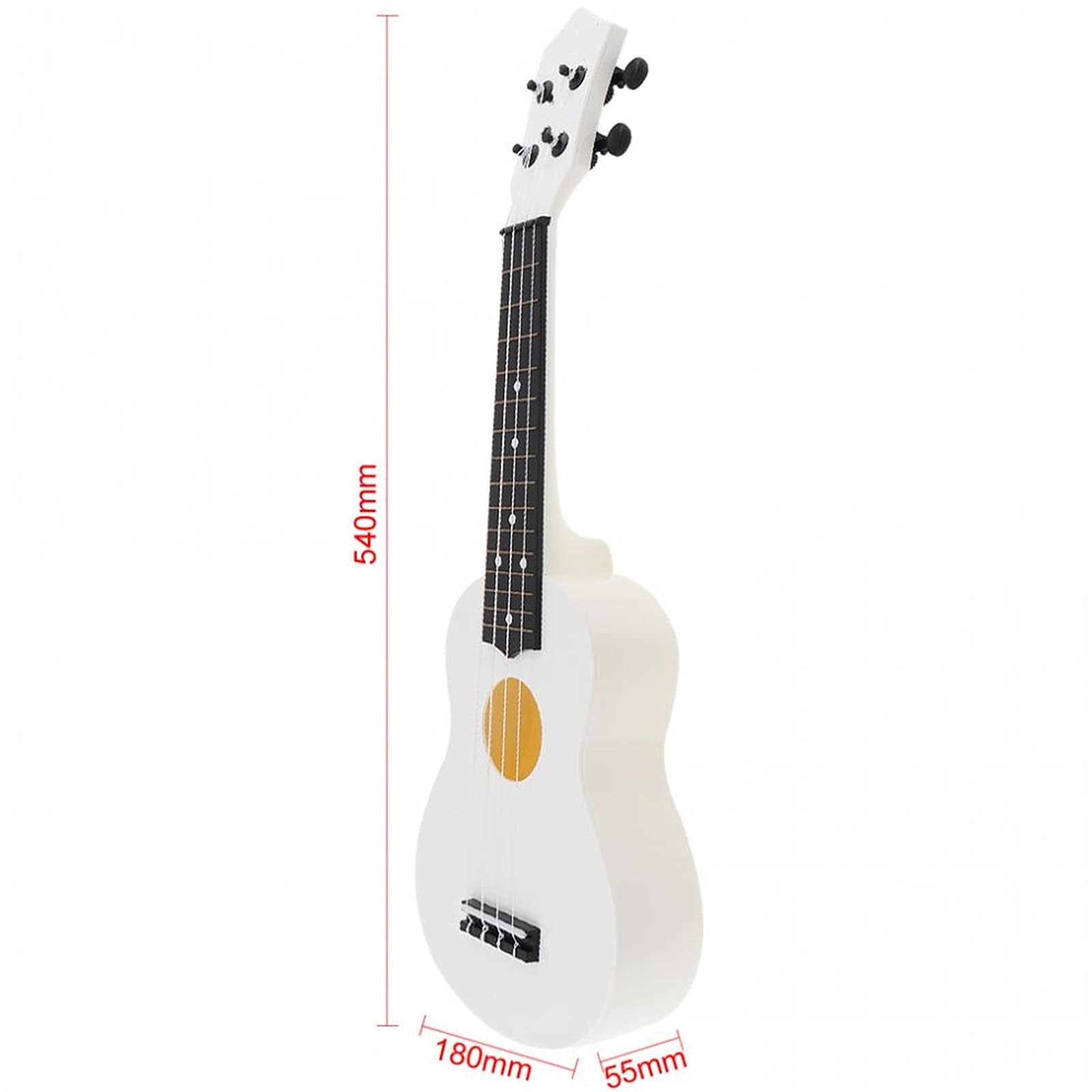 Ukulele koncertowe Początkujący Ukulele 21 Cal Wysokiej Jakości Przenośny Sopran Ukulele 15 Progu Materiał ABS 4 Struny Gitara Hawajska Z Kilofem Dla Dzieci I Początkujących