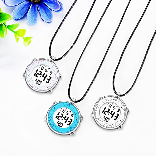 Image of JewelryWe Men Women Digital Clip Watch Mini Microlight Backpack Buckle Belt fob Watches for Rock Climbing Doctors Nurses Chefs for Mother's Day