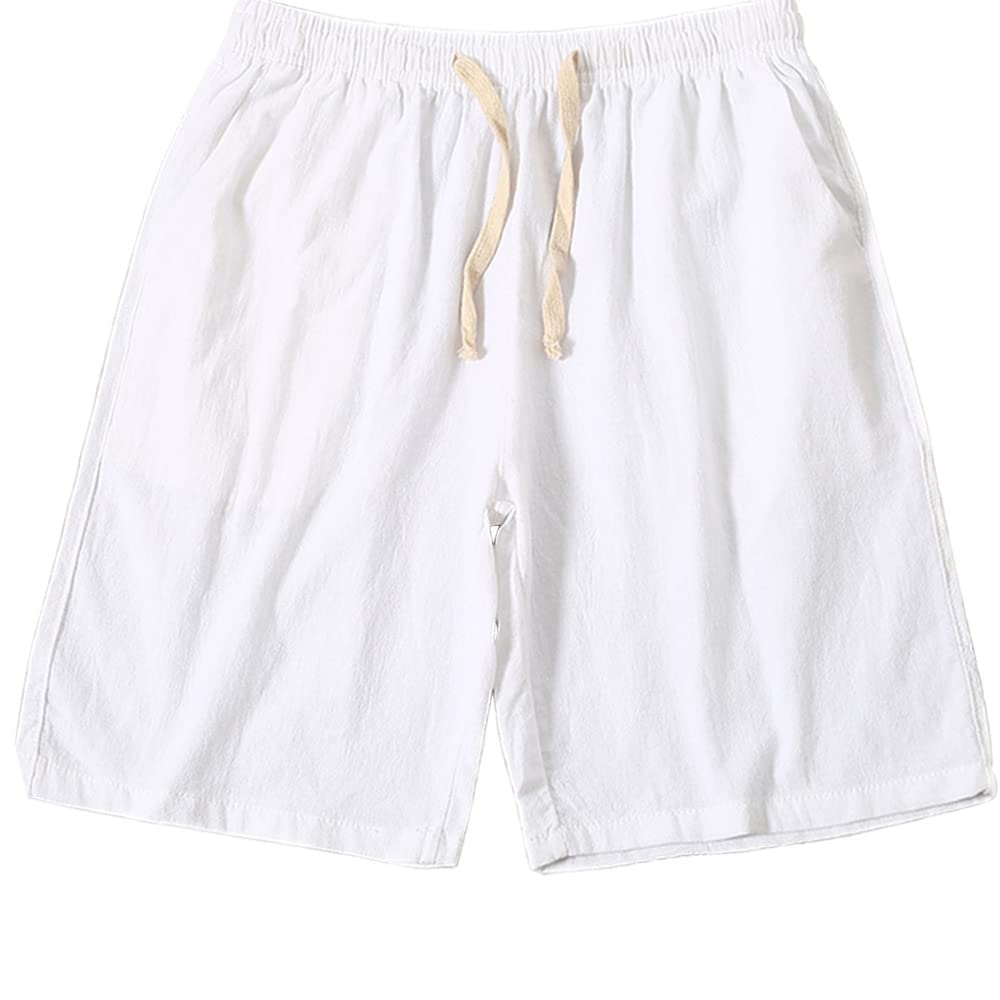 Dress CiciMen’s Shorts Cotton 100%, Thin Breathable Summer Casual Shorts for Men