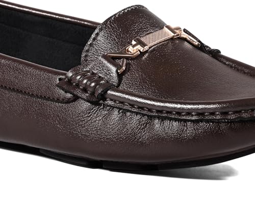 Image of LOUIS STITCH Women's Premium Slip-On Loafers with Buckle | Elegant Solid Slip-On Comfort Shoes for Casual and Formal Wear | Slip-On Loafer Shoes for Women | LSLD-BLR-HS04