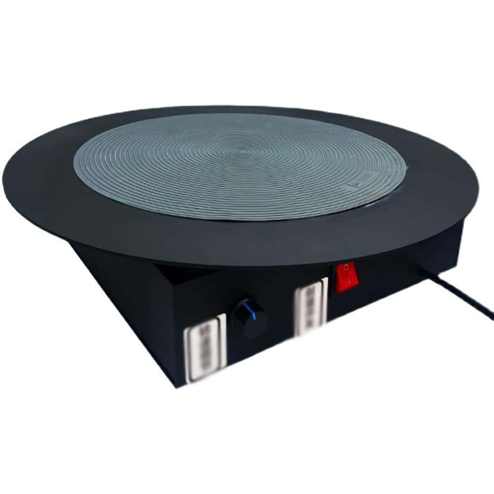 Elektrische Bandwickelmaschine Drehteller, kommerzielle Plattenspielerpacker, stufenlose Geschwindigkeit 0-50 U/min, Lager 200 kg, Rotary Packer für E-Commerce Express Meeresfrüchte, Obst,
