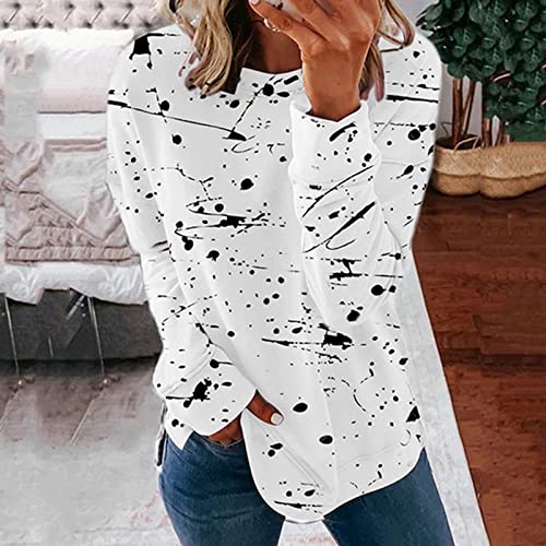 Camisetas femininas outono inverno gola redonda ajuste relaxado longo quente felpudo listrado camisa