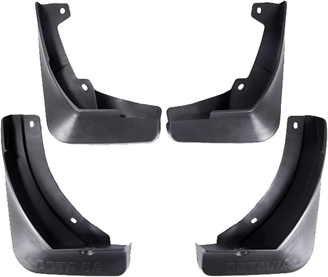 NYSLDSCO 4Pcs Premium Mud Flaps for Skoda Octavia 3 Combi Wagon Estate MK3 A7 5E 2017 2018 2019 Front and Rear Splash Guards Durable Mudguards Protection Against Road Debris