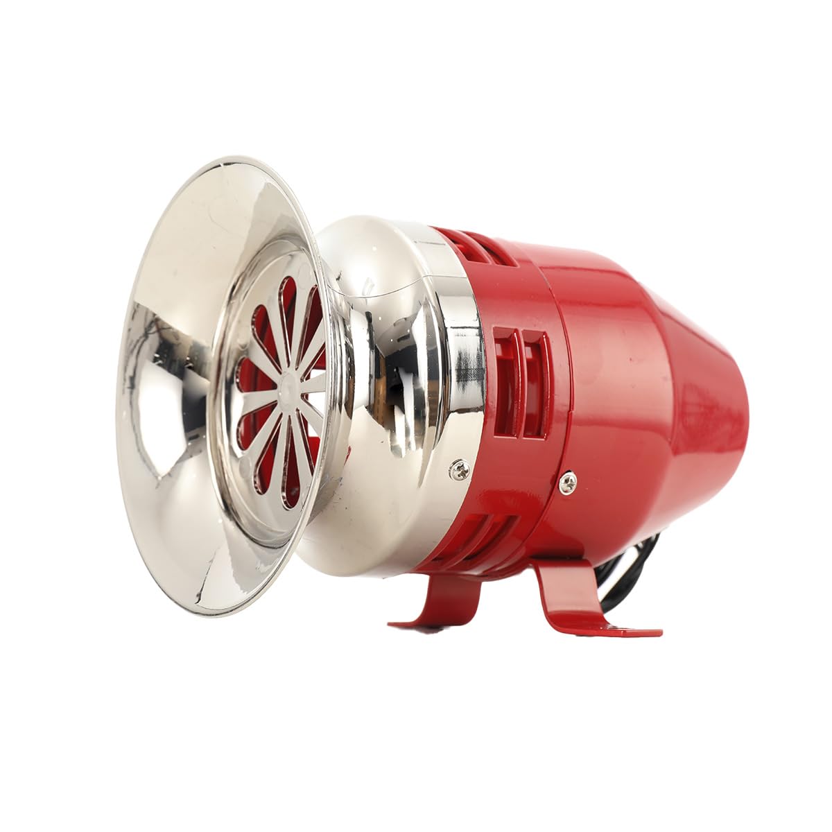 Industrielle Sirena di Allarme MS-390 - 120dB Motore Resistente in Acciaio 220V 100W ad Alta Decibel -30℃ Resistente al Freddo Suono Continuo (Rosso)