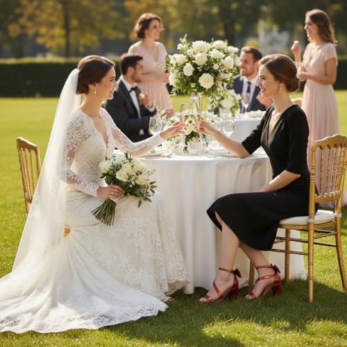 Image of Reimferce Womens Comfortable Heels for Wedding: No Blisters & Sore Feet by 40% Better Shock Absorption During Wedding - 8-Hour Keeping Pain-Free for Brides & Bridesmaids