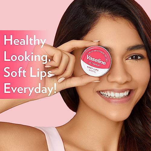 Vaseline Lip Tins Rosy Lips, 17 g | Provides Hydration, Sheer Pink Tint & Glossy Shine - Image 4