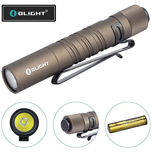 Olight I3T EOS 180 Lumens Dual-Output Slim EDC Flashlight for Camping and Hiking