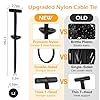Upgrade Nylon Universal Cable Tie Buckle with Clear Storage Box – Cable Tie Buckle Zip Tie Clips for Car Fender, Engine Cover, Mudguard Fastener, Automotive Replacement Screw Fixing, 100PCS #1