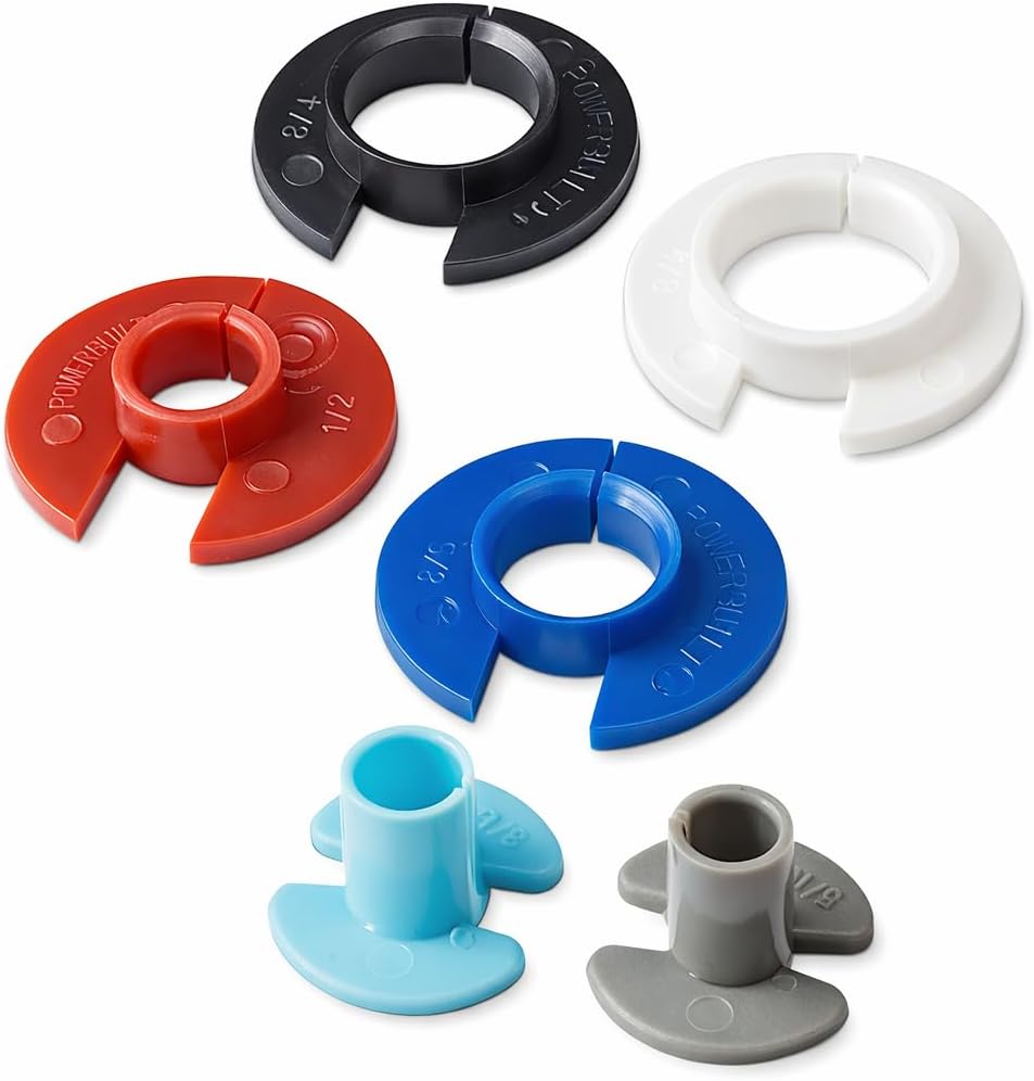 Powerbuilt 6 Piece A/C and Fuel Line Disconnect Set, 5/16" 3/8" 1/2" 5/8" 3/4" 7/8", For Quick and Easy Separation of Fuel, A/C and Automatic Transmission Line Quick-Disconnect Fittings - 648424
