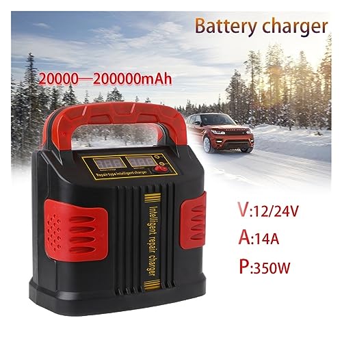 350W 14A Automatyczna Regulacja Ładowarki LCD 12V-24V Urządzenie Do Uruchamiania Awaryjnego Samochodu Przenośne WyśWietlacz Cyfrowy
