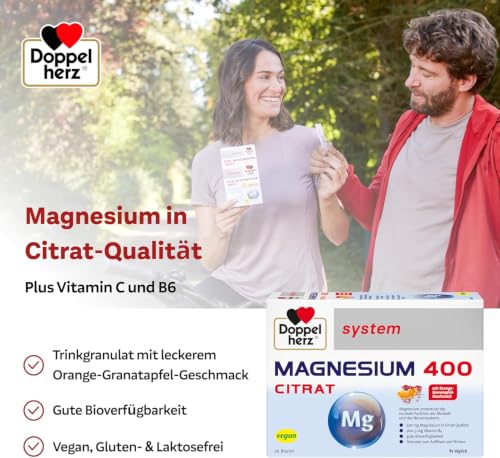 Doppelherz system MAGNESIUM 400 CITRAT - Granulat zum Auflösen und Trinken – Ansicht 2