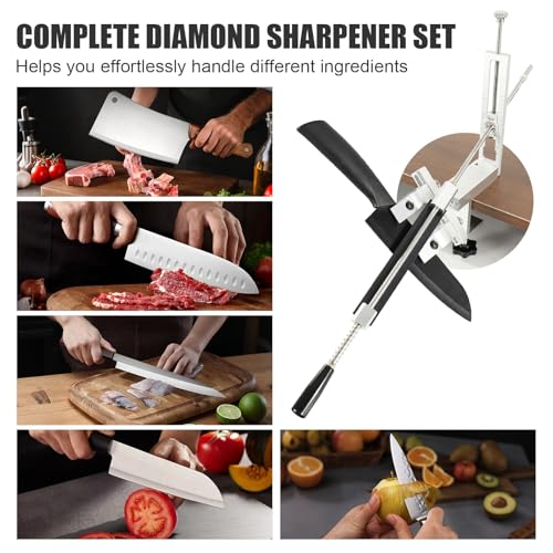 Aiguiseur de Couteaux Professionnel Pivotant avec Pierres Diamantées