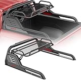 Truck Bed Roll Bar with Cargo Rack for Mid-Size & Full-Size Truck, Extendable Heavy Duty Roll Cage for Chevy Silverado & GMC Serria 1500, Ram 1500, Colorado & Canyon, for Ford Ranger, F-150