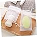 FRCOLOR Nylon Soap Foaming Net Set of 20 Double-Layer Shower Foaming Nets for Handmade Soap for Exfoliating and Shower Use