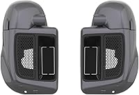 Vista 85 de Moto Onfire River Rock Gray (brillante) carenados inferiores aptos para H-D Touring Street Road King Glide FLTR 2014-2023, kits de calentadores