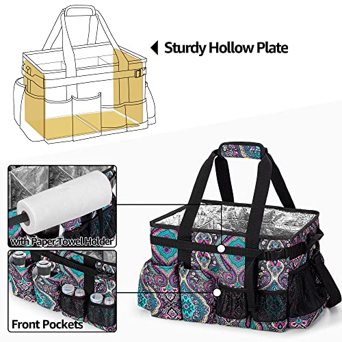 Hodrant Large Grill Utensil Caddy With Paper Towel Holder, Outdoor Picnic Bag Organizer For Bbq Supplies Tool, Tailgating Accessory Basket Camping Gear Must Haves For Cook Essentials, Totem, Bag Only #TOP2