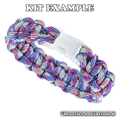 Craft County Kits DIY para artesanato de paracord 550 para crianças – 30 metros de corda de paracord