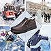 Imagen de POIOZXD Botas de invierno de cuero para hombre impermeables antideslizantes cálidas zapatos ortopédicos