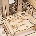 ROBOTIME 3D Wooden Puzzle Brain Teaser Toys Mechanical Gears Kit Unique Craft Kits Tower Coaster with Steel Balls Executive Desk Toys