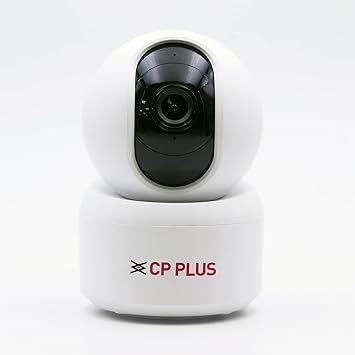 CP PLUS 3 MP Full HD Smart Wi-fi CCTV Camera | 360° Pan & Tilt | View & Talk | Motion Alert | Night Vision | SD Card (Up to 128 GB) | Alexa & OK Google | 2-Way Talk | IR Distance 10Mtr | CP-E35A - image, photos