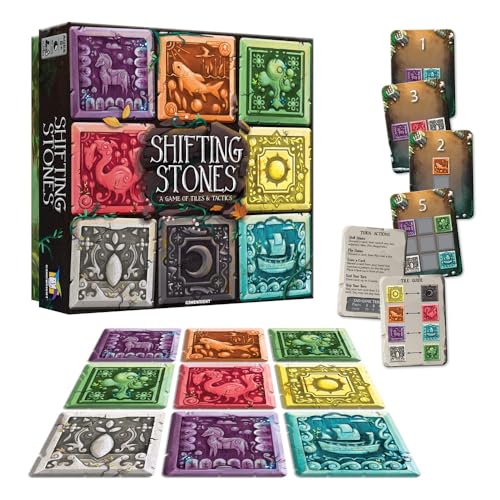 Image of Gamewright - Shifting Stones - A Visual, Decision-Making Family Strategy Game of Tiles, Cards, and Tactics, 8 years +