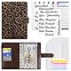 KONVINIT Budget Planner A6 Budget Binder,Budgetplaner mit Folien Deutsch,Ringbuch Finanzplaner mit Geldumschläge,Budgetsheets und Kategorien-Etiketten,Um Geld Sparen,Money organizer,leopard