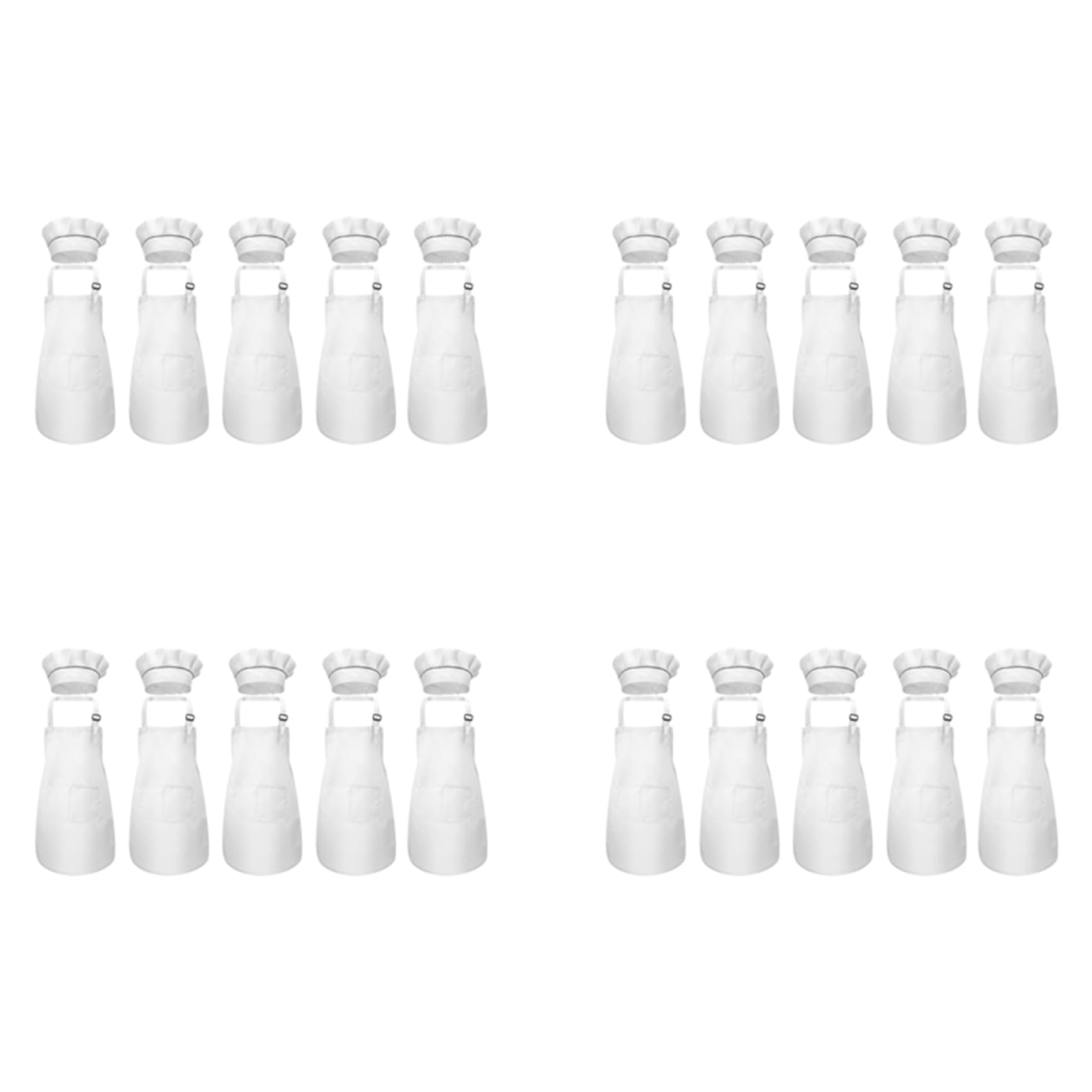 Ensemble de 40 tabliers et bonnets réglables pour enfants pour la cuisine et la peinture
