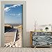 Produktbild Türtapete selbstklebend TürPoster - STEG ZUM MEER - Fototapete Türfolie Poster Tapete Strand Meer Nordsee Ostsee Beach Wasser Blau