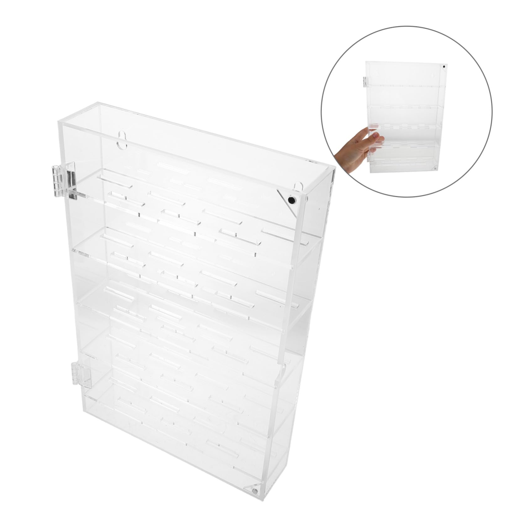 TOYANDONA Vitrina para Monedas de Colección Transparente de Acrílico Caja de Exhibición para Monedas Desafío y Fichas de Póker Capacidad para Protección Antipolvo y Cerradura de Seguridad