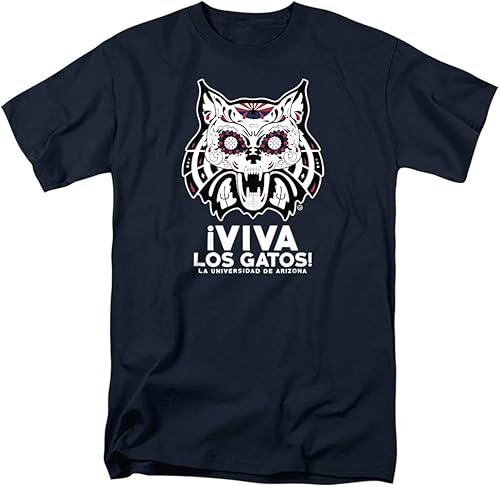 Camiseta unisex oficial de la Universidad de Arizona Viva Los Gatos para adultos