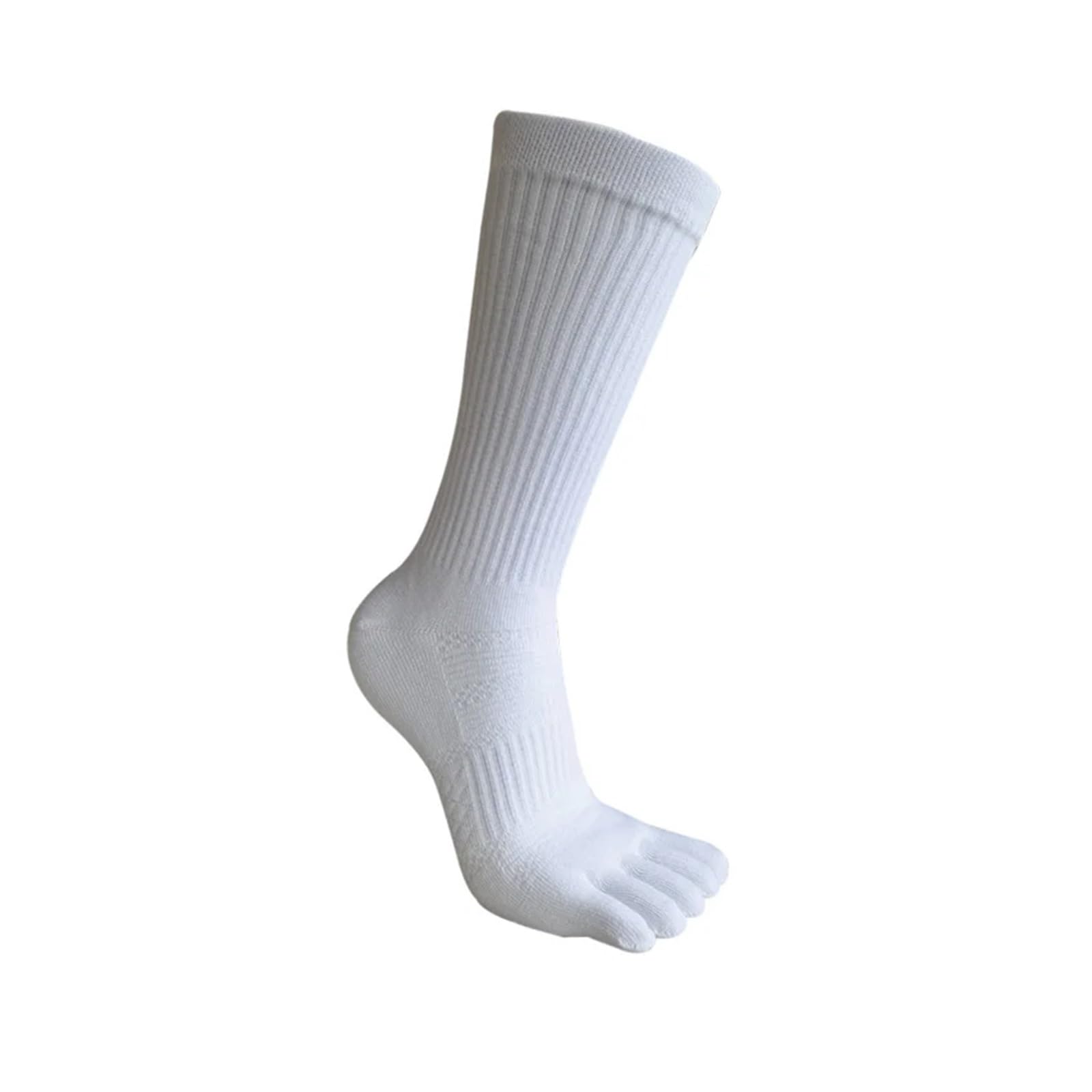 ITRHJTGP Finger Socks Five-Toed Tabi Flip Flop Mens Running Kintoe Hiking Socks for Fitness(White)