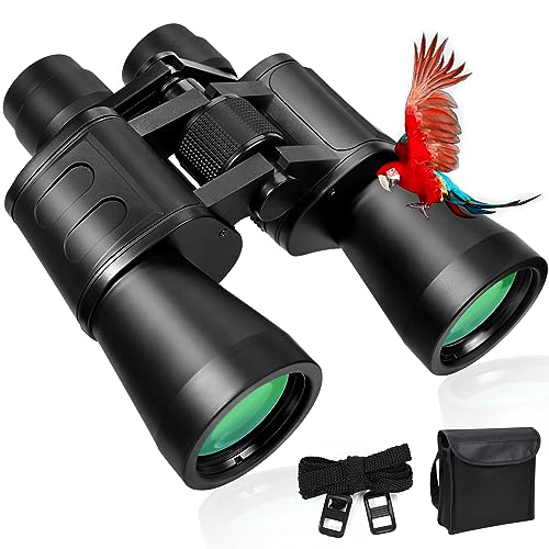 10x50 Fernglas für Erwachsene, Hochleistungsfernglas für Astronomie, Tragbares Kompaktfernglas, Fernglas Vogelbeobachtung Sternbeobachtung Reisen Sightseeing Outdoor Sport Konzert Jagd