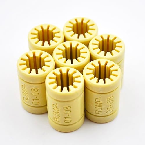 Solid polymer RJMP-01-08 linear 8 * 16 * 25mm plastic bearing 8mm for 3D printer parts(10Pcs)