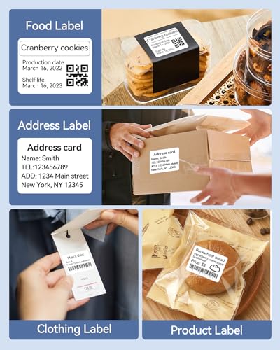 Image of NIIMBOT Thermal Label Maker Paper 50x30 mm 230 Labels /Roll White 3Packs, for B1 B21 B31 B3S K3 Label Maker | Labels for NIIMBOT B1 B2 B21 B31 B3S K3 B4 Label Maker